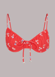 Fish Printed Bikini Top