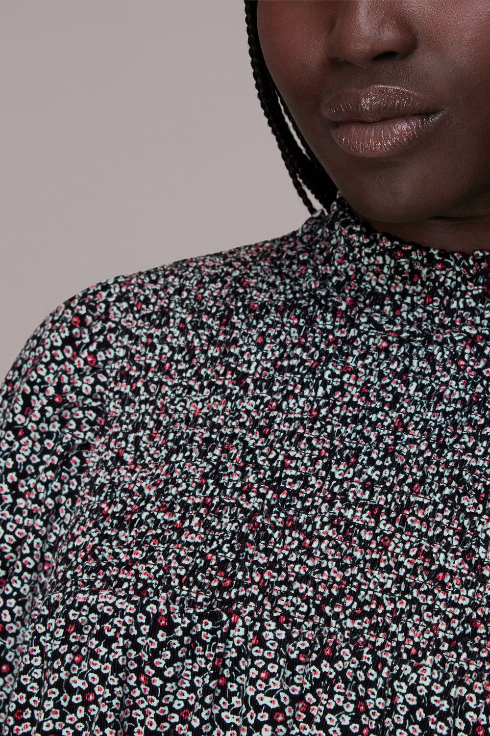 Micro Bud Pintuck Dress