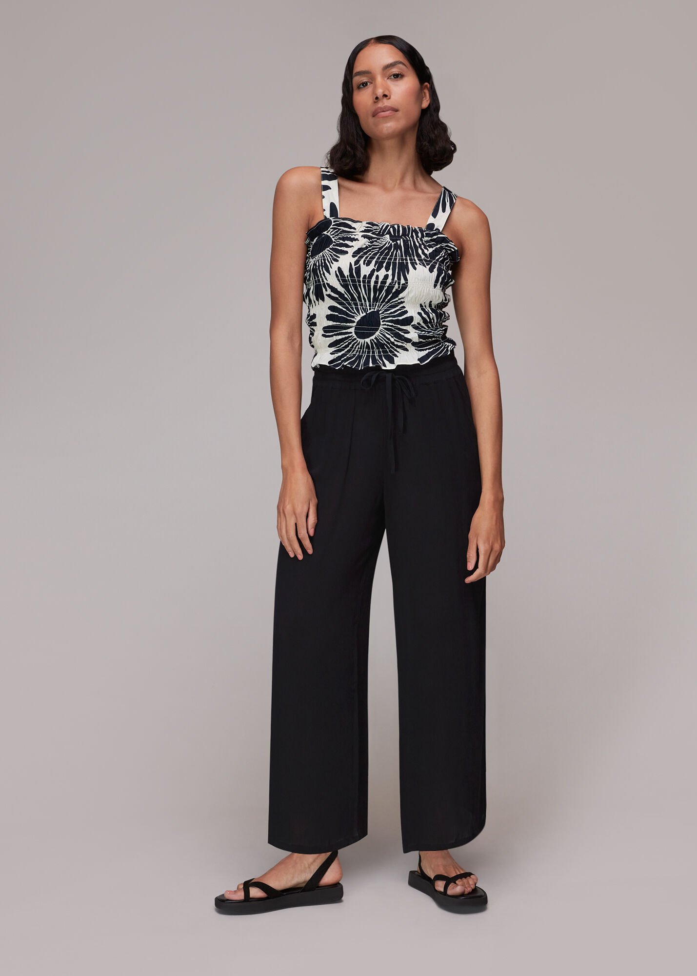 Buy Michael Kors Women Black Solid Ponte Crop Trousers With Slits Online   743503  The Collective