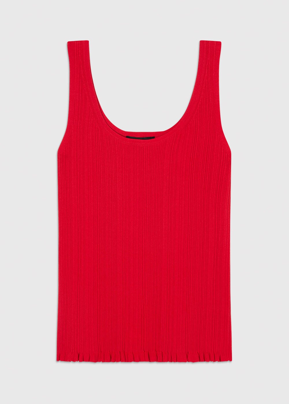 Frill Hem Knitted Vest