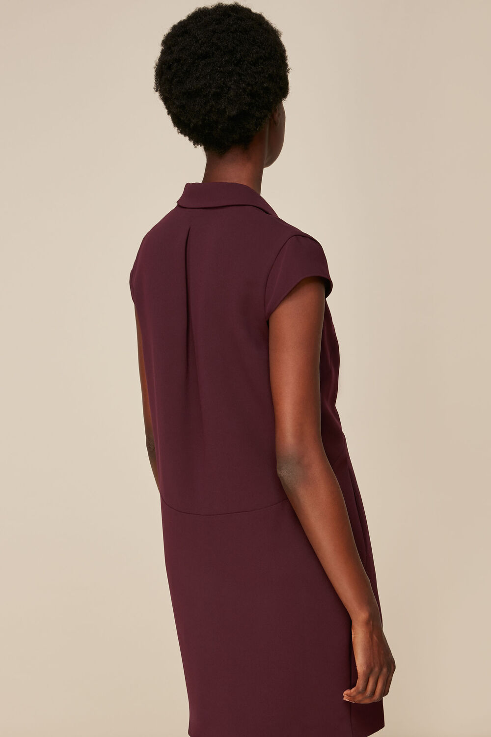 Tuxedo Crepe Dress