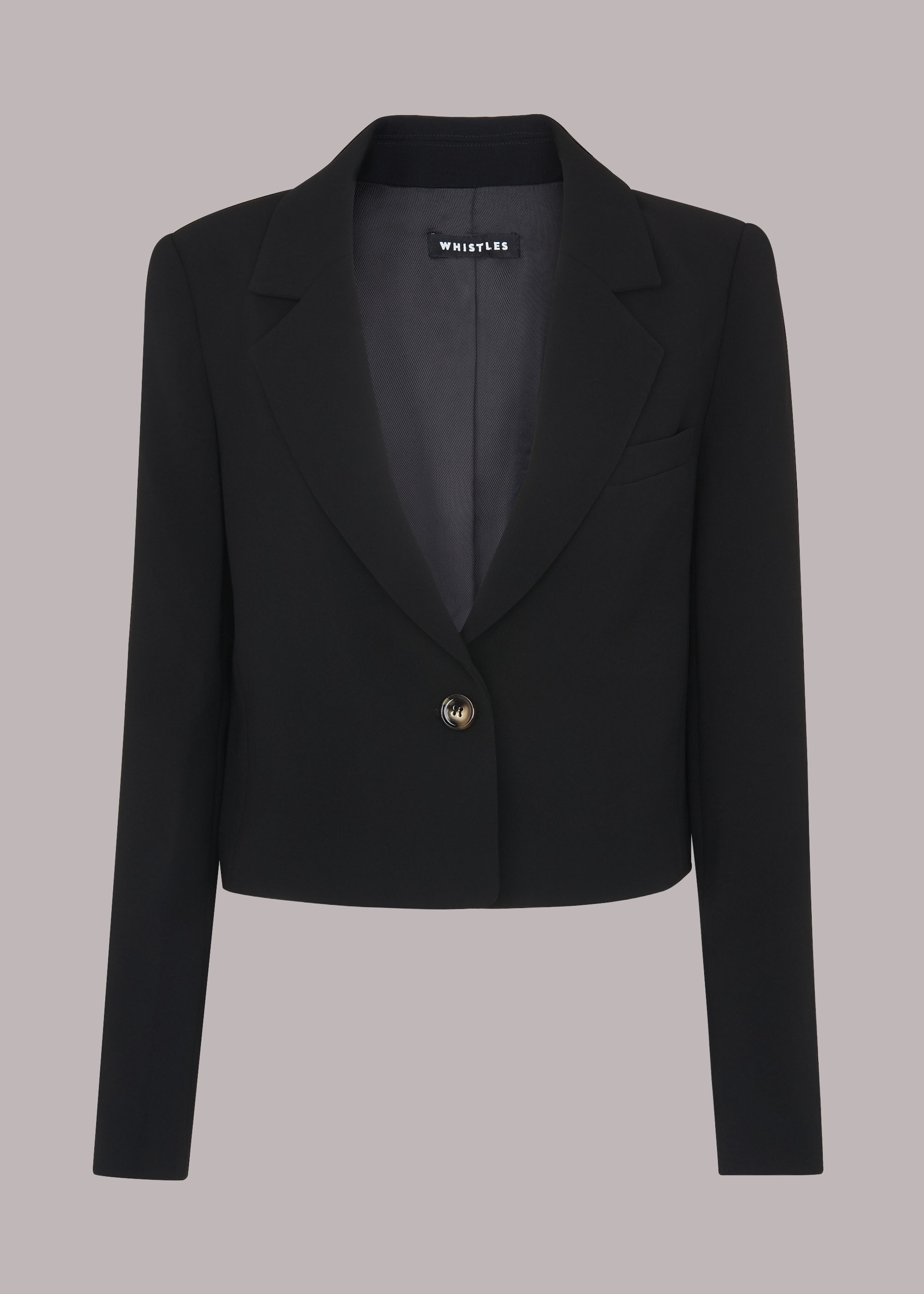 Cropped blazer jacket discount