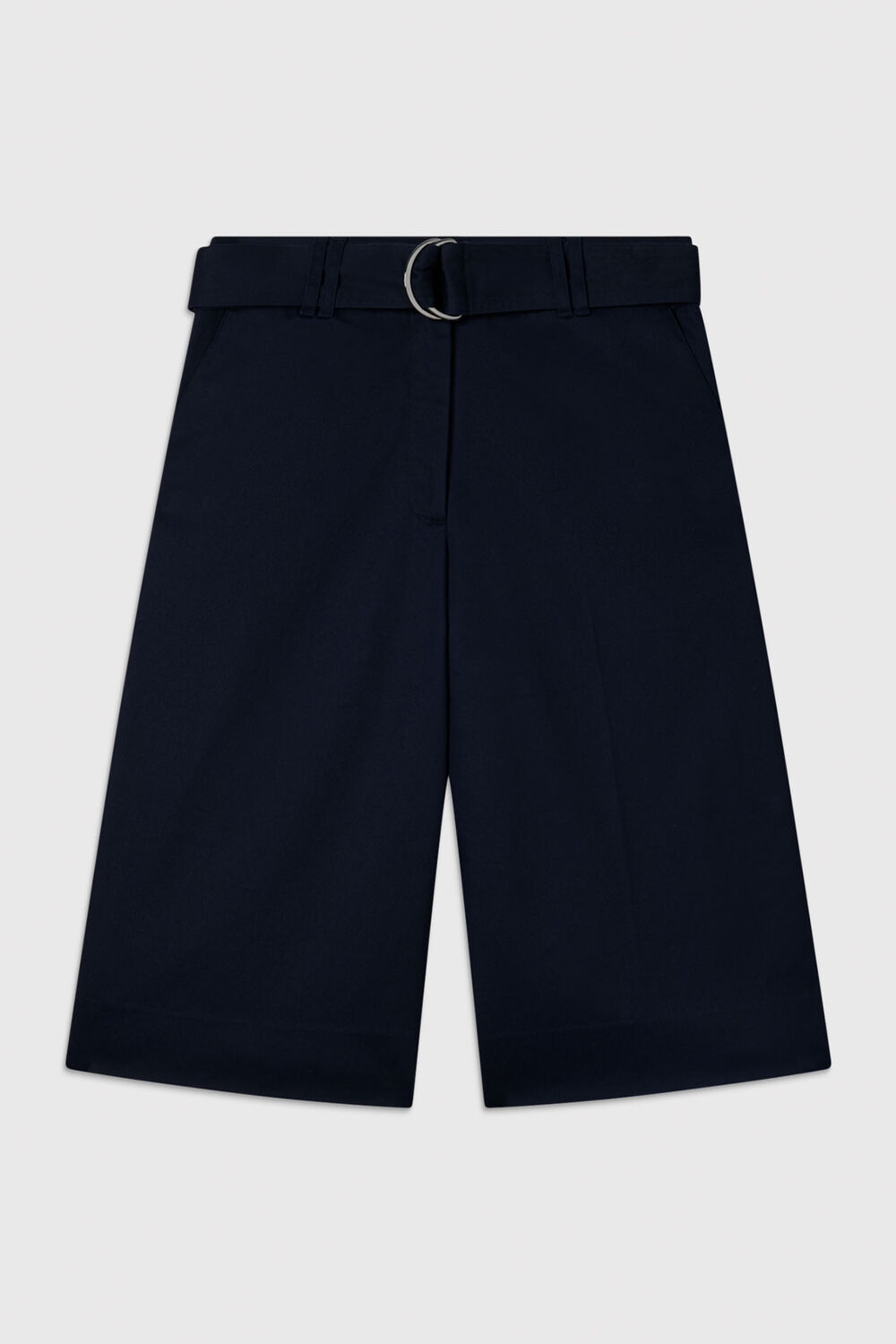 Navy Compact Cotton Bermuda Short
