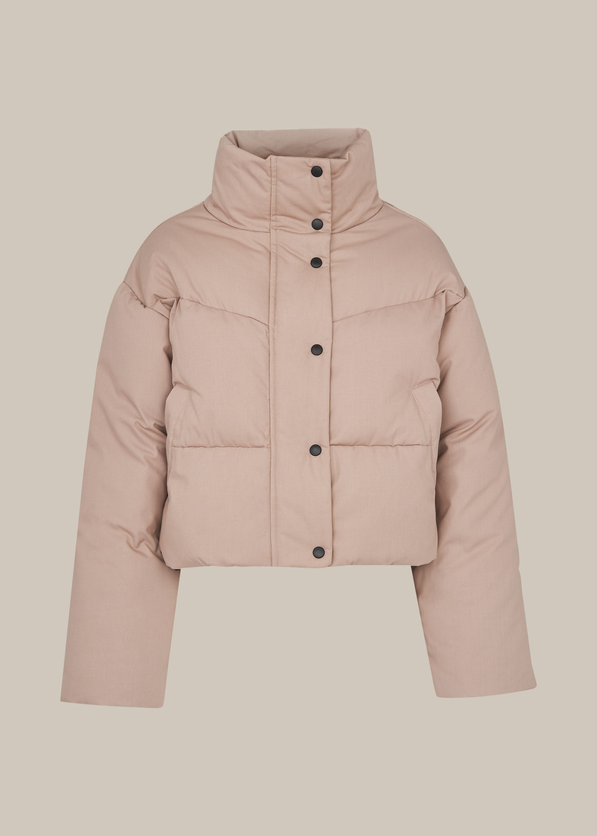whistles hooded long puffer jacket