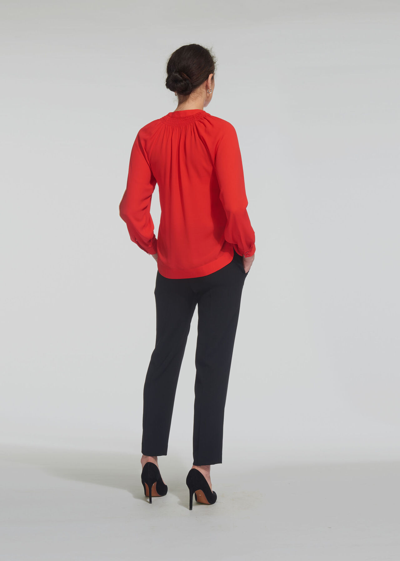 Catalina V-Neck Top Red