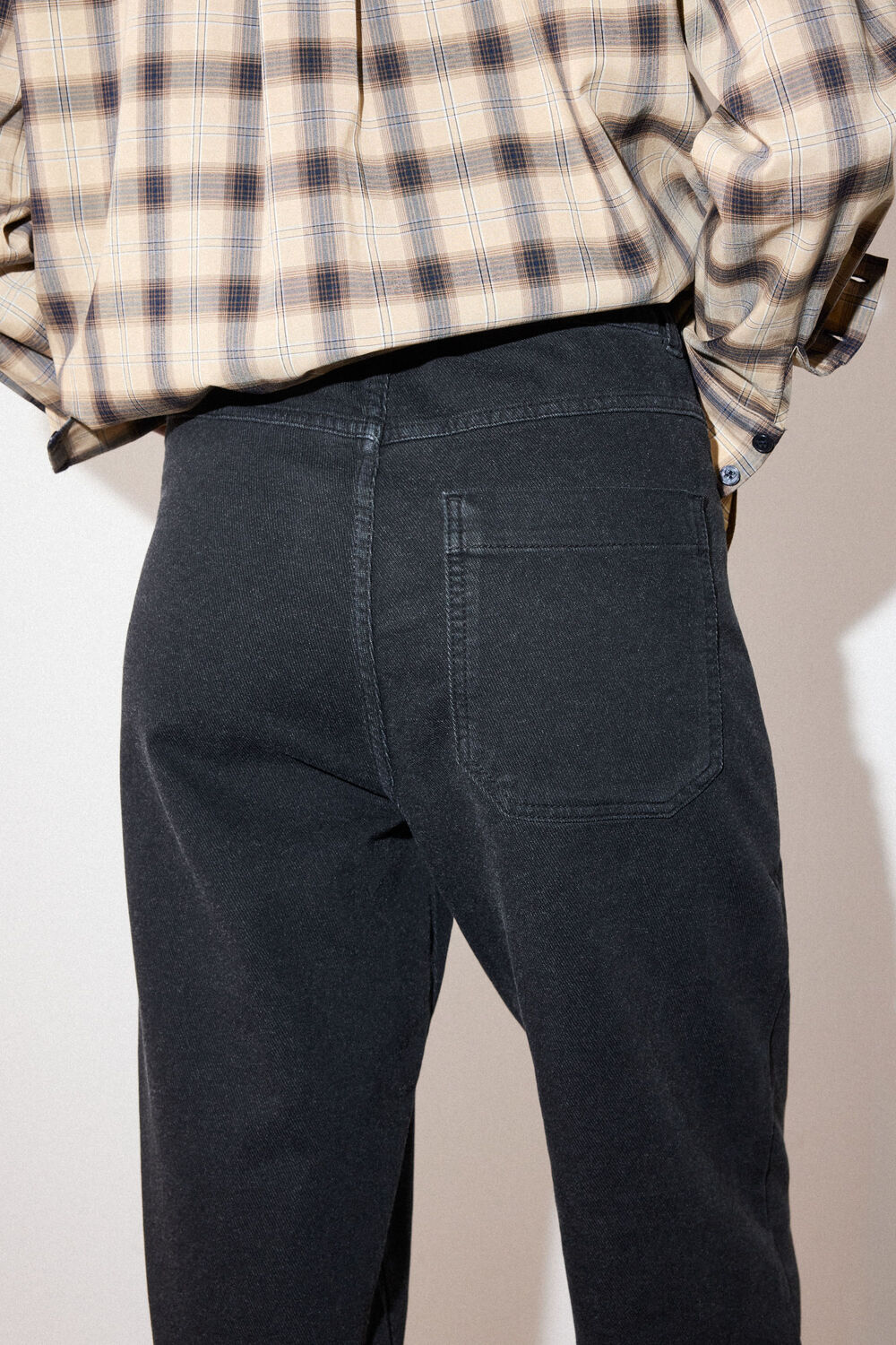 Black Full Length Cotton Trouser