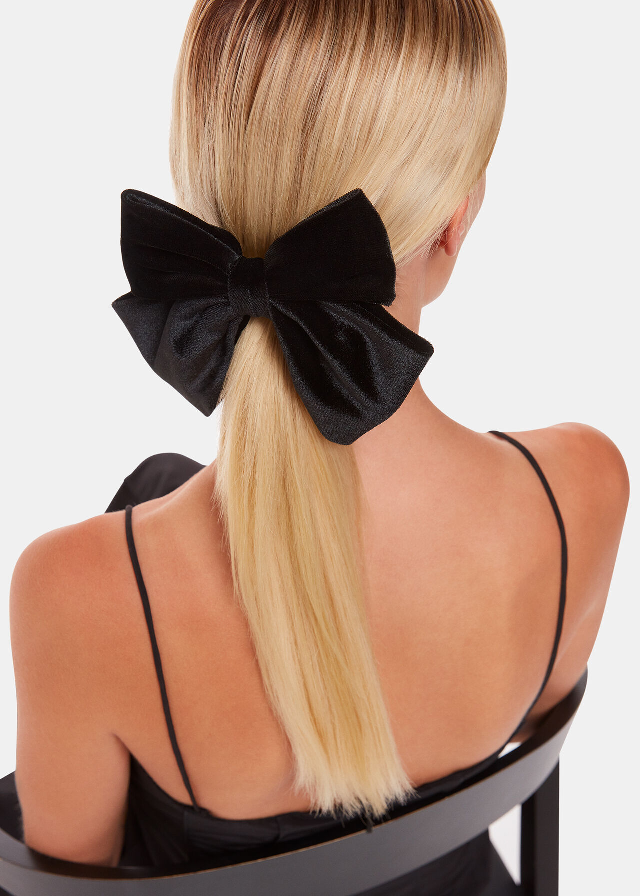Velvet Bow Hair Clip