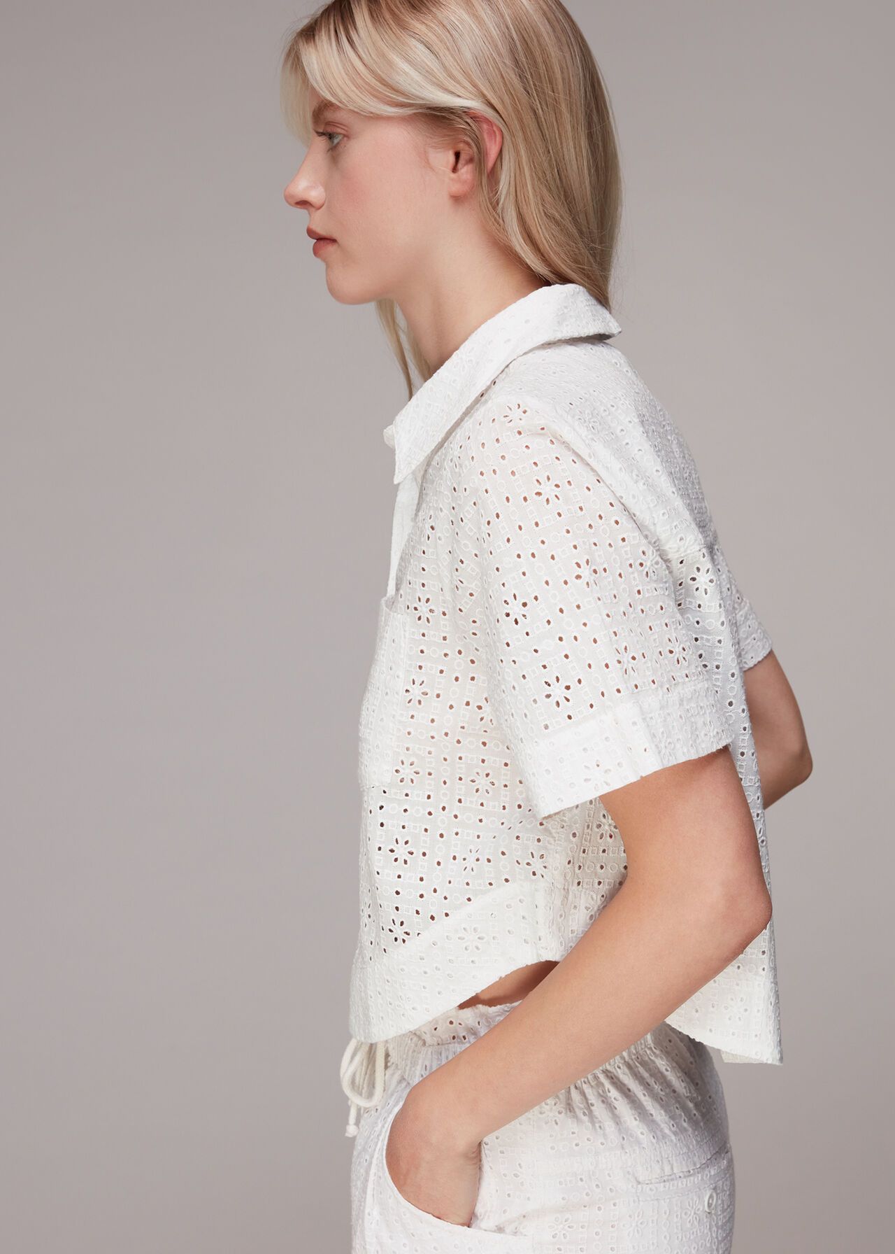 Broderie Bowling Shirt