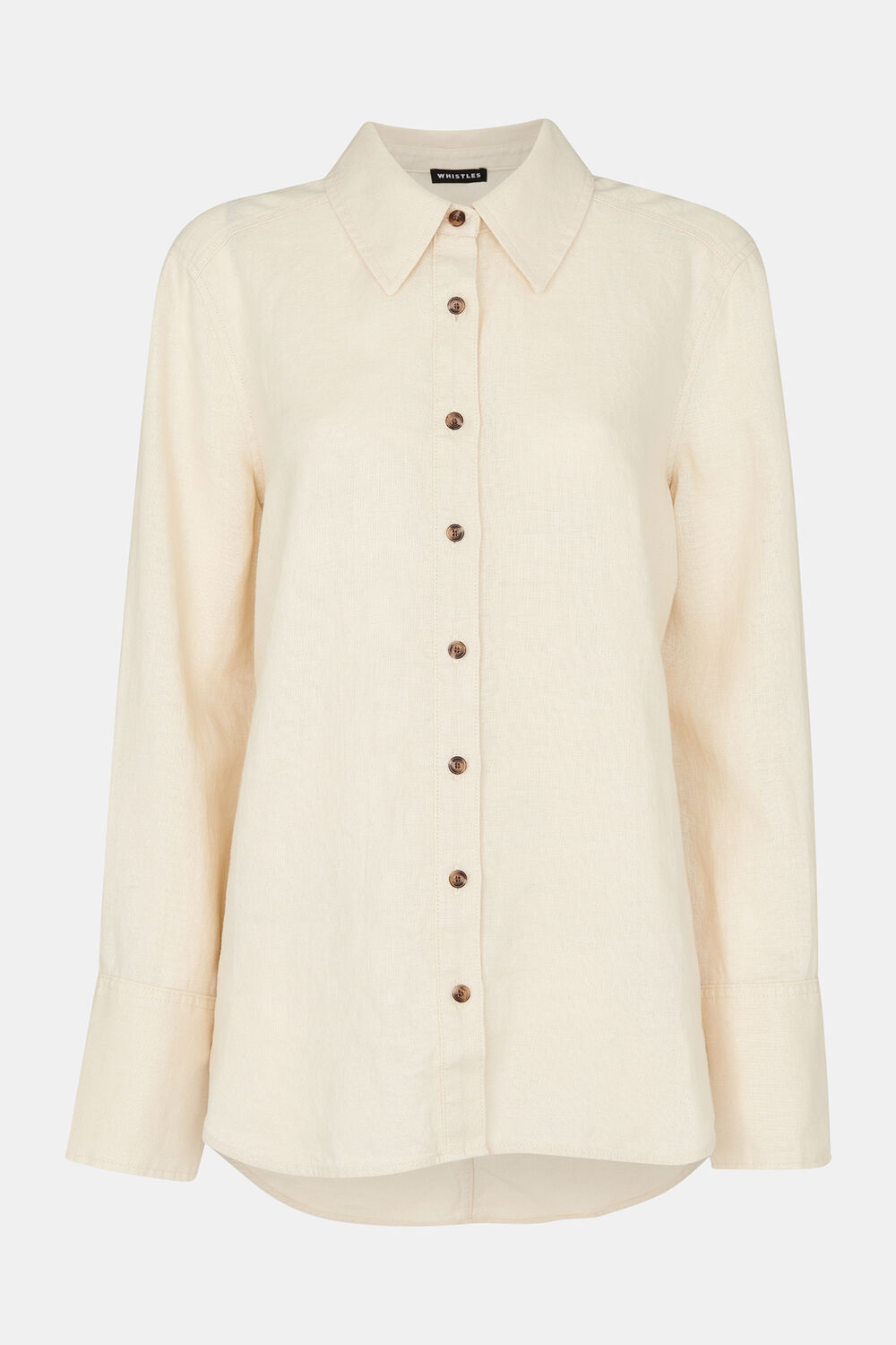 Ivory Linen Relaxed Fit Shirt