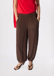 Balloon Tie Hem Trousers
