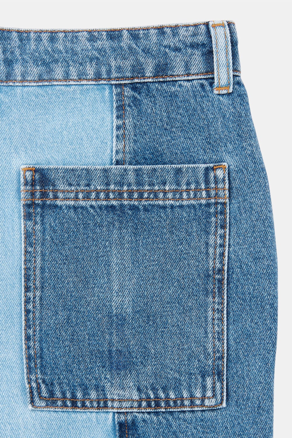 Denim Patchwork Board Short