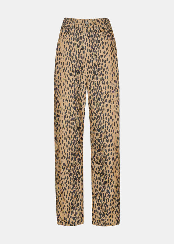 Neutral Animal Spot Barrel Leg Jean