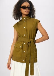 Sleeveless Safari Jacket