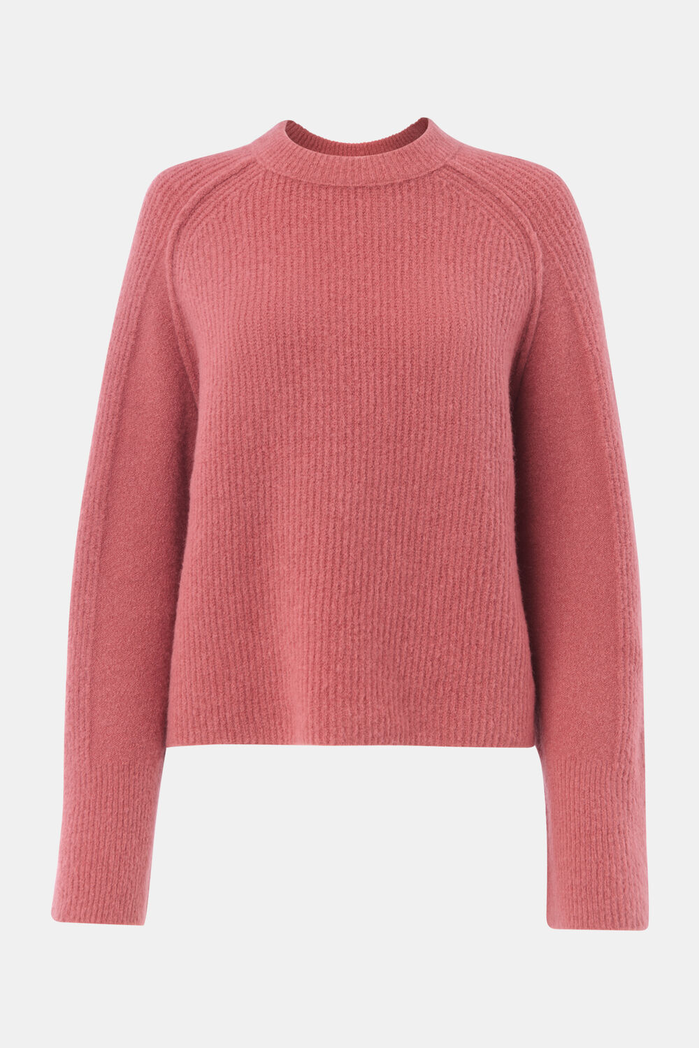 Rose Aria Wool Mix Crew Knit