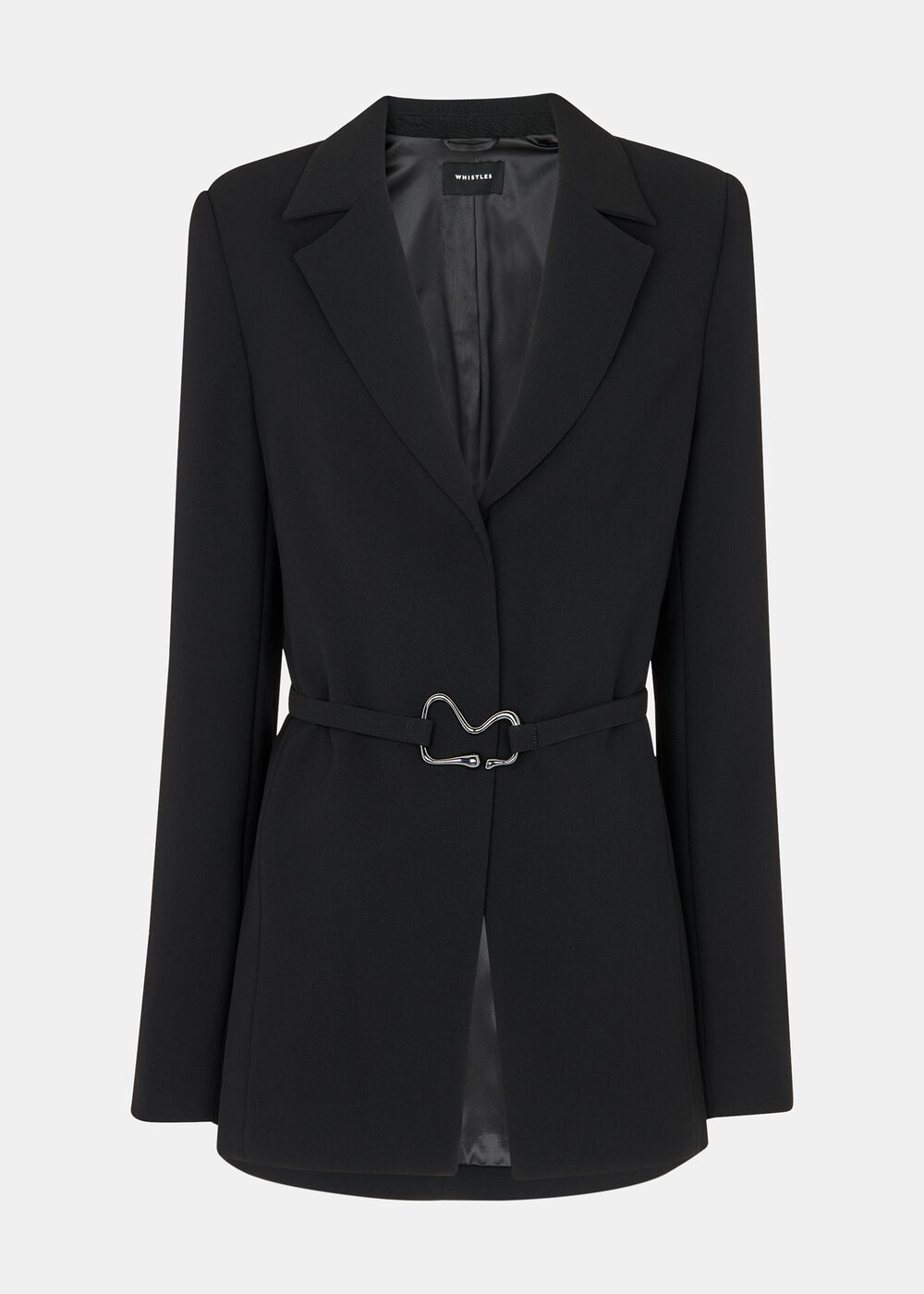 Corinna Belted Crepe Blazer