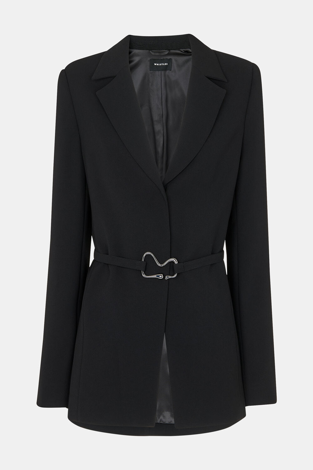Corinna Belted Crepe Blazer