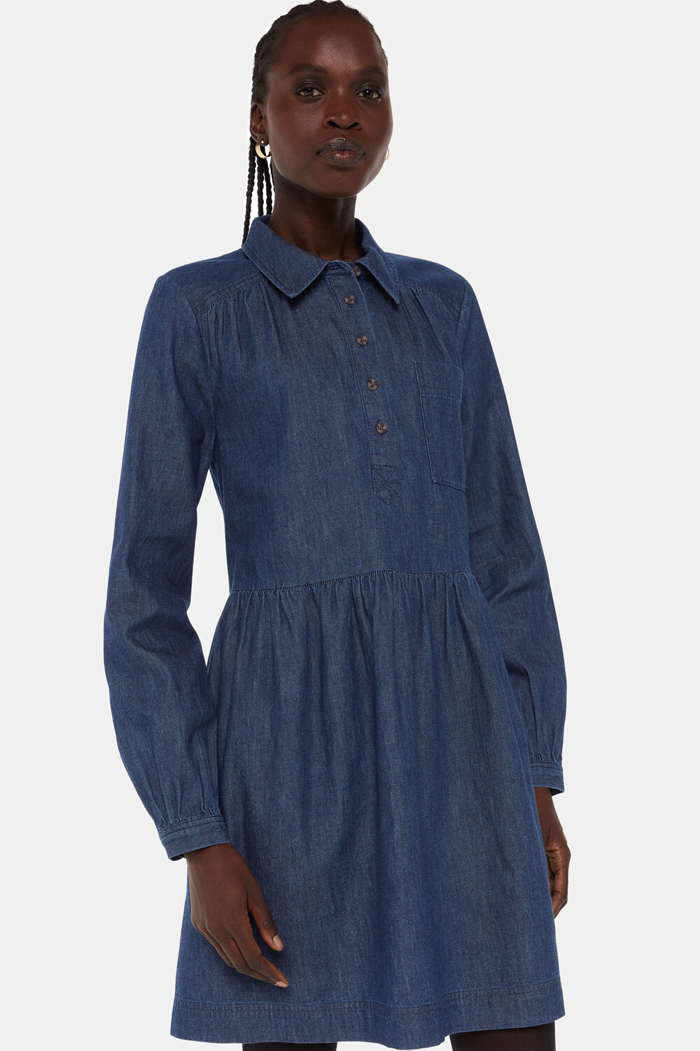 Winnie Chambray Denim Dress