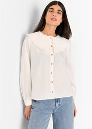 Cotton Collar Detail Top