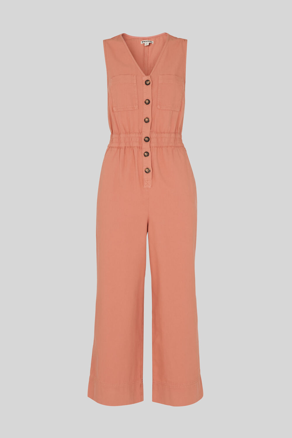 Ria Denim Jumpsuit Dusty Pink