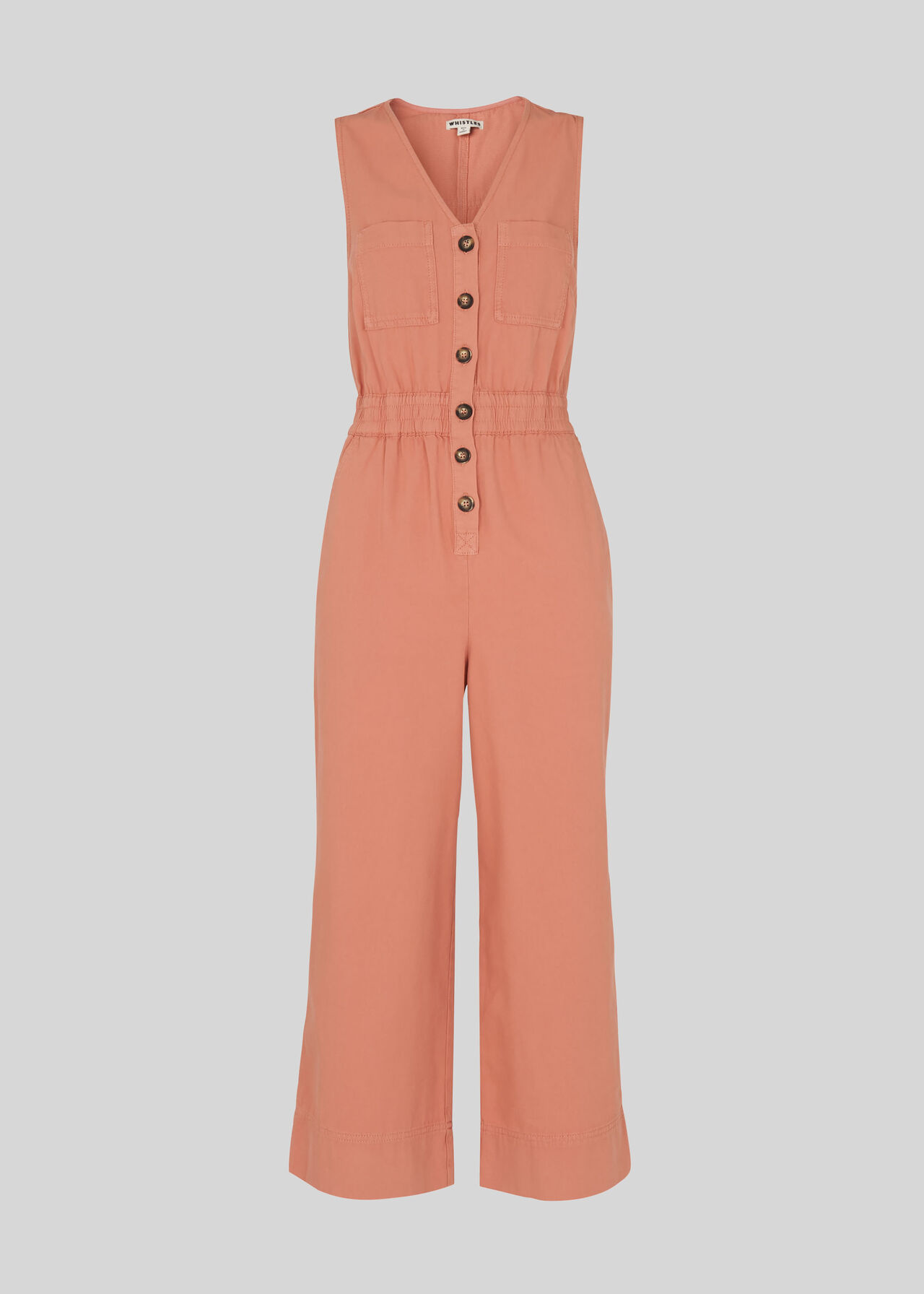 Ria Denim Jumpsuit Dusty Pink