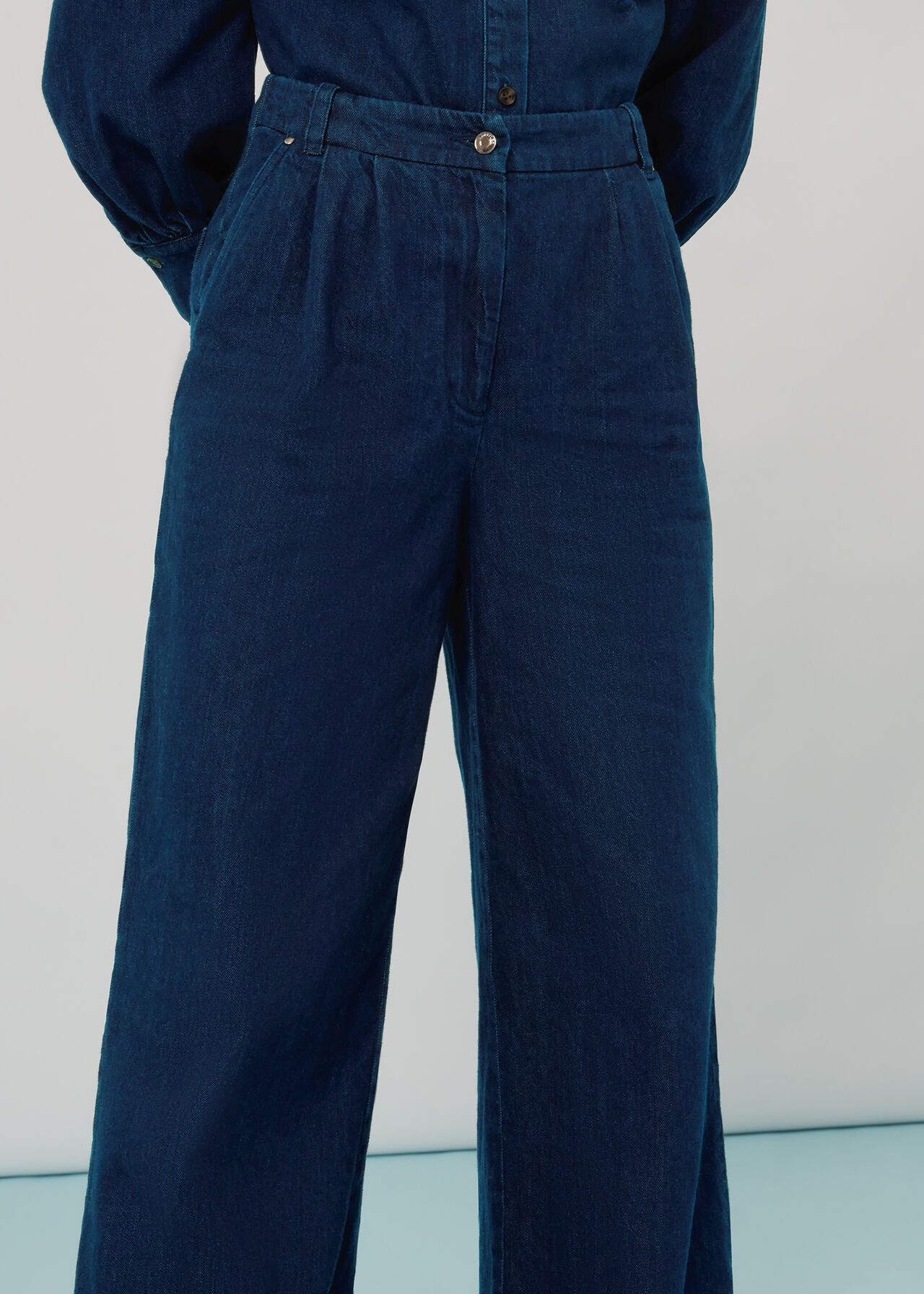 Nino Denim Wide Leg Trouser