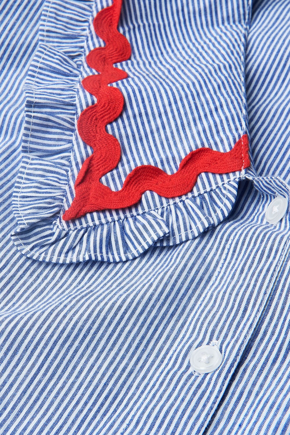 Ric Rac Detail Collar Top