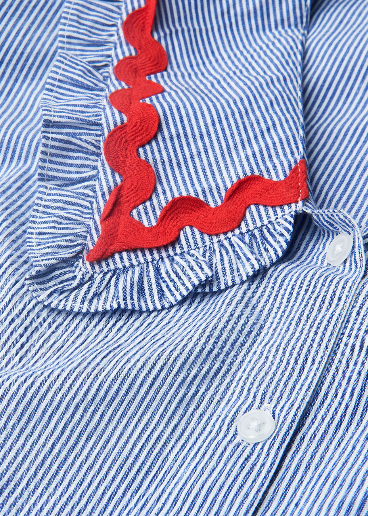 Ric Rac Detail Collar Top