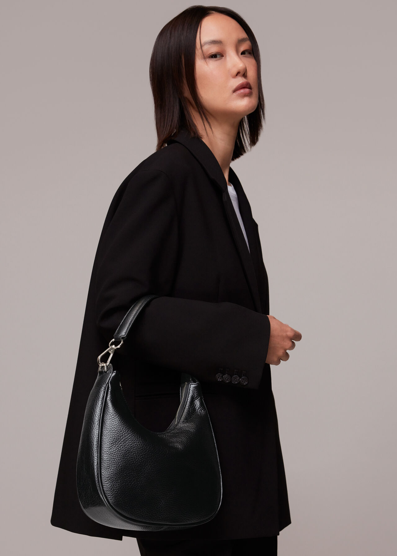 Black Imani Shoulder Bag | WHISTLES