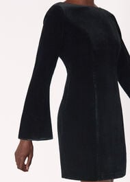Velvet Flare Sleeve Dress