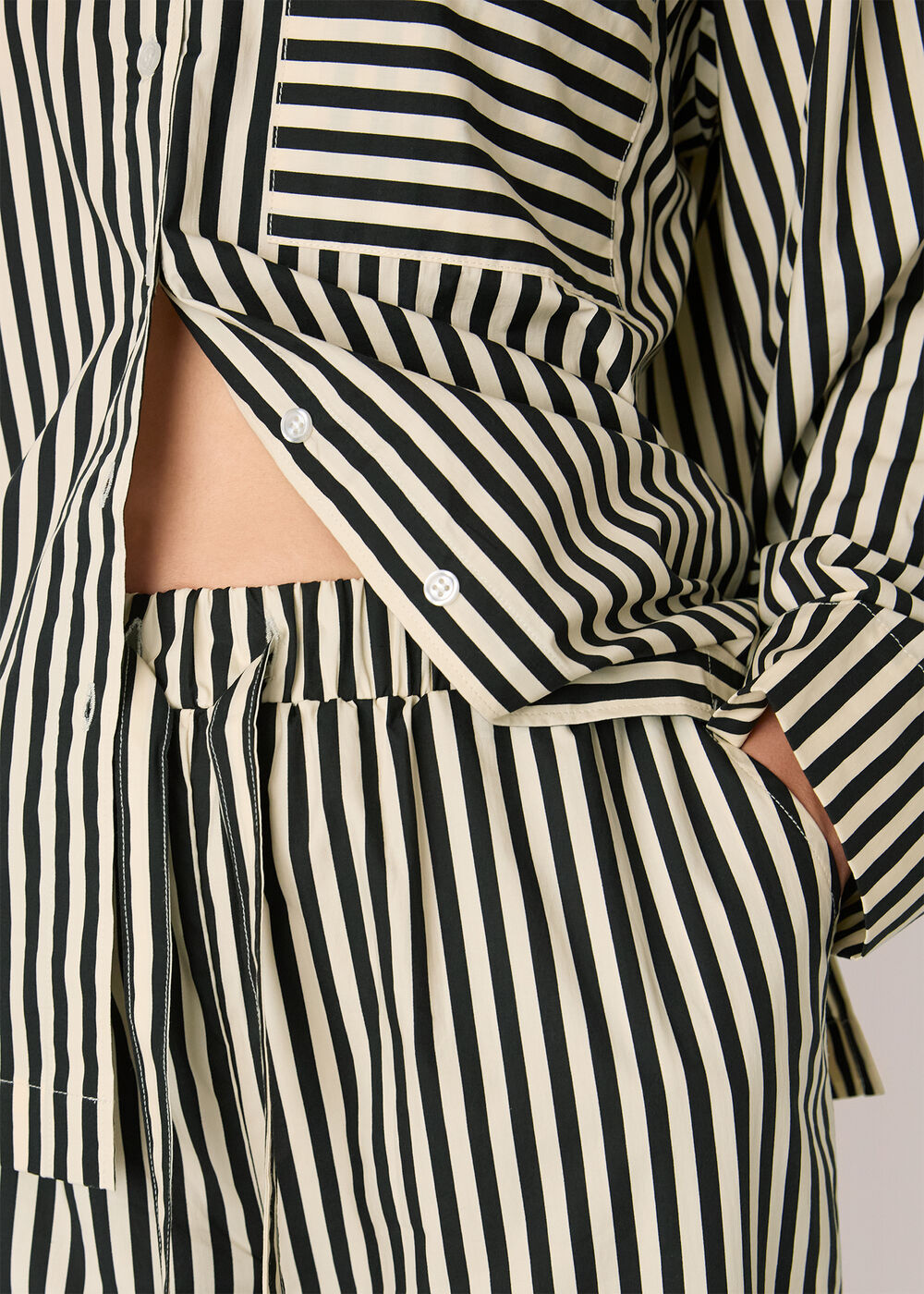 Cotton Stripe Pyjama Bottom