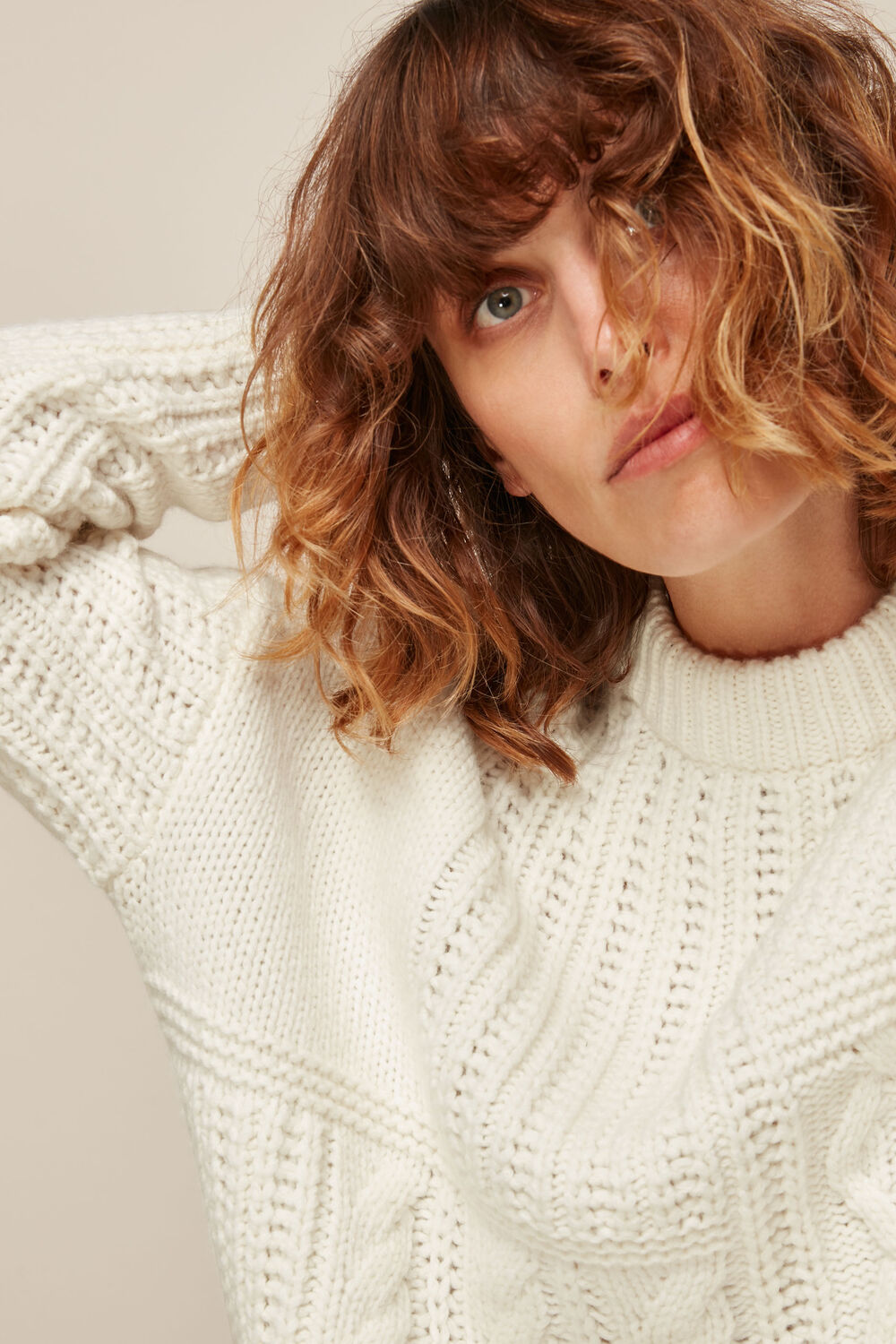 Patchwork Cable knit