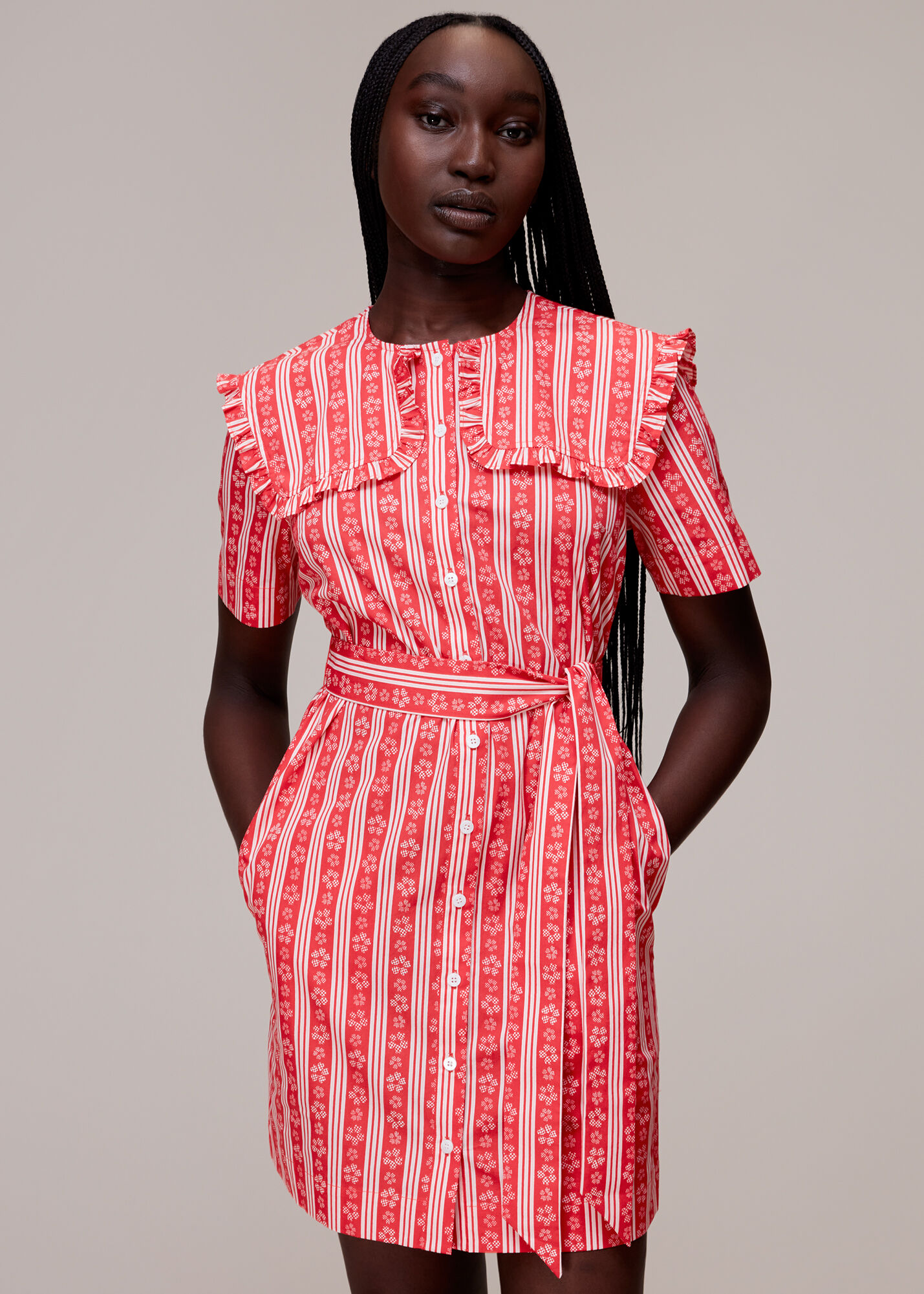 Red discount dress whistles