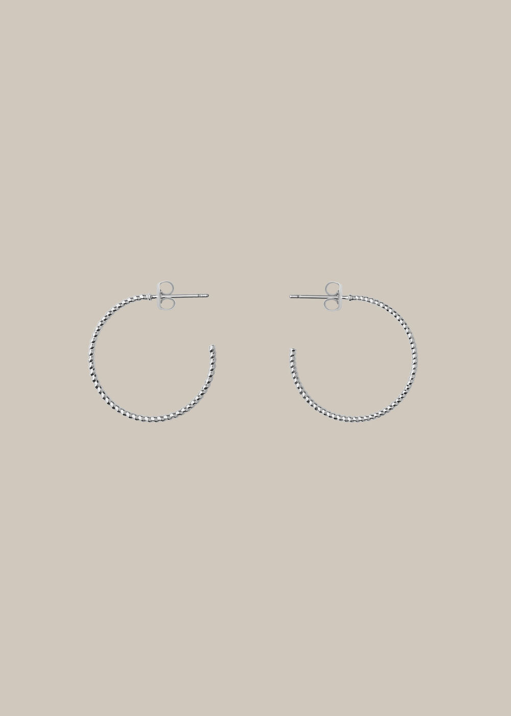 Engraved Hoop Earring
