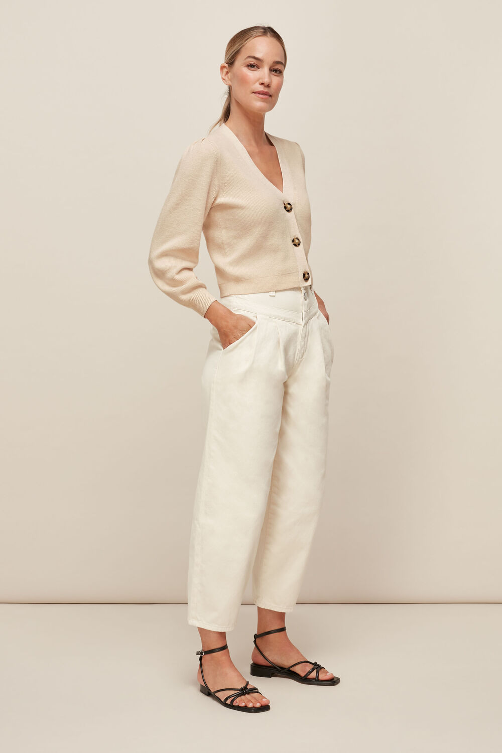 Puff Sleeve Cardigan