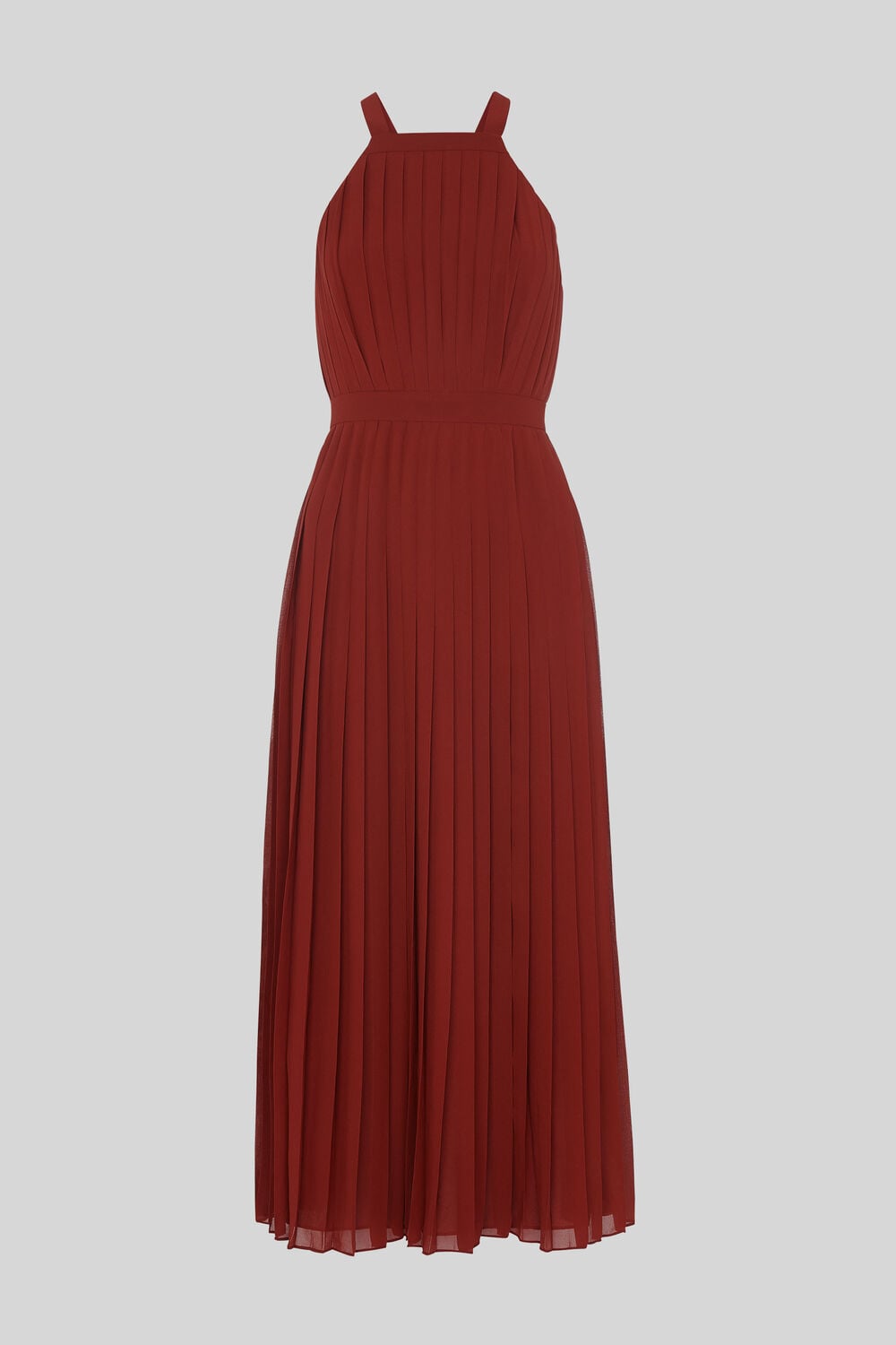 Kyra Pleated Dress Burgundy