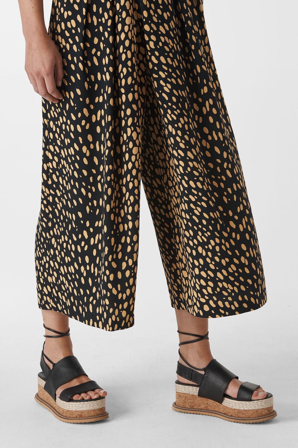 Animal Print Wrap Trouser Multicolour