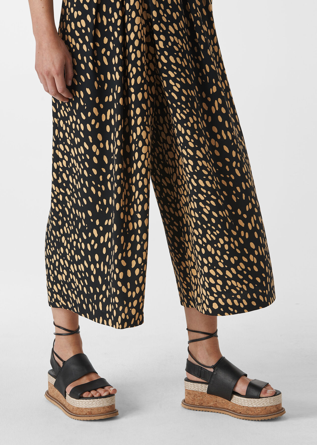 Animal Print Wrap Trouser Multicolour