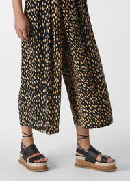 Animal Print Wrap Trouser Multicolour