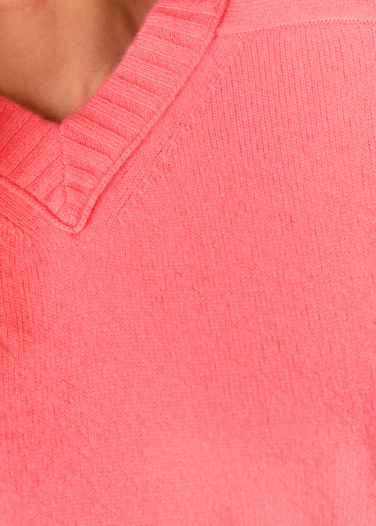 Wool V Neck Knitted Jumper