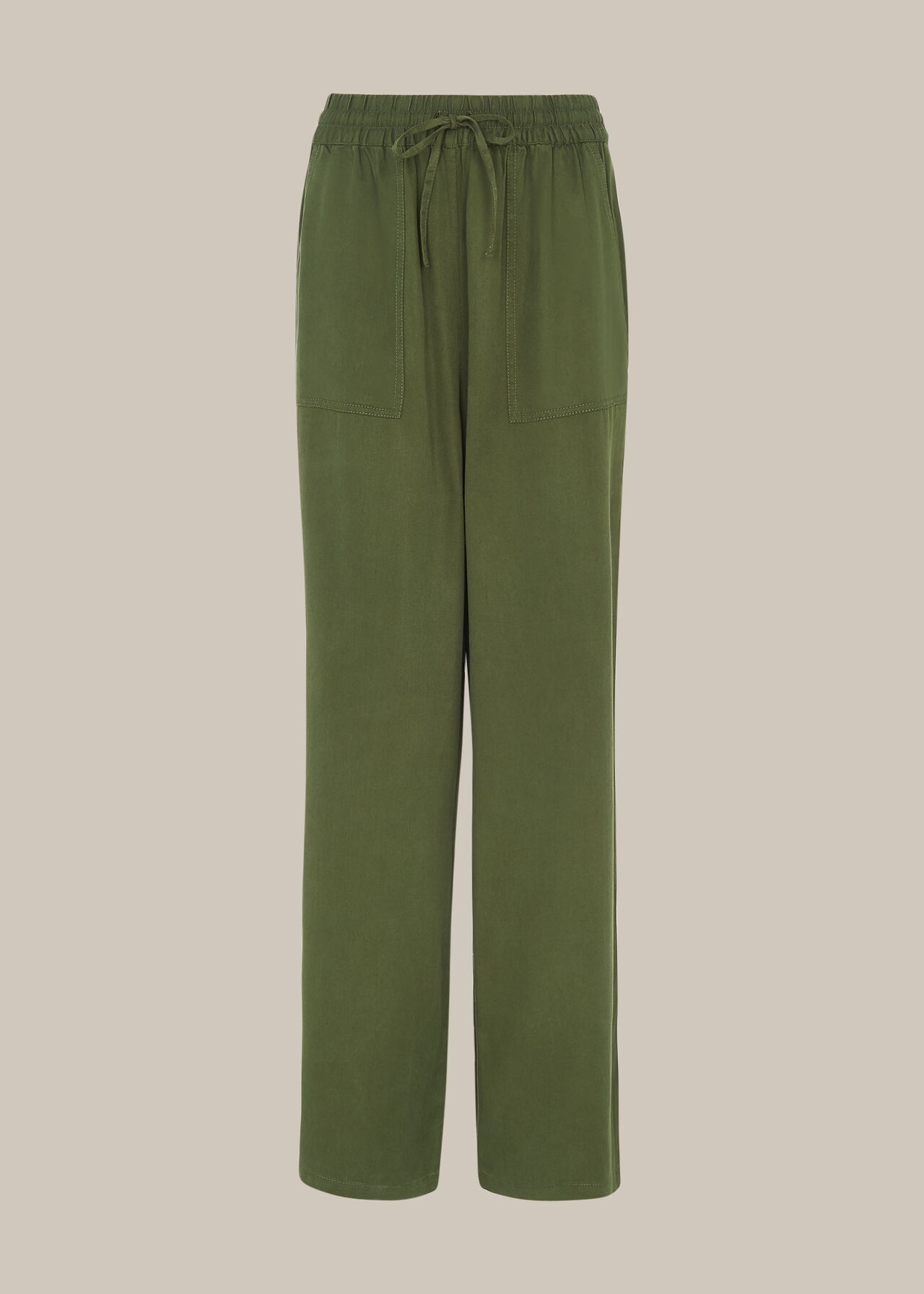 Washed Wide Leg Trouser