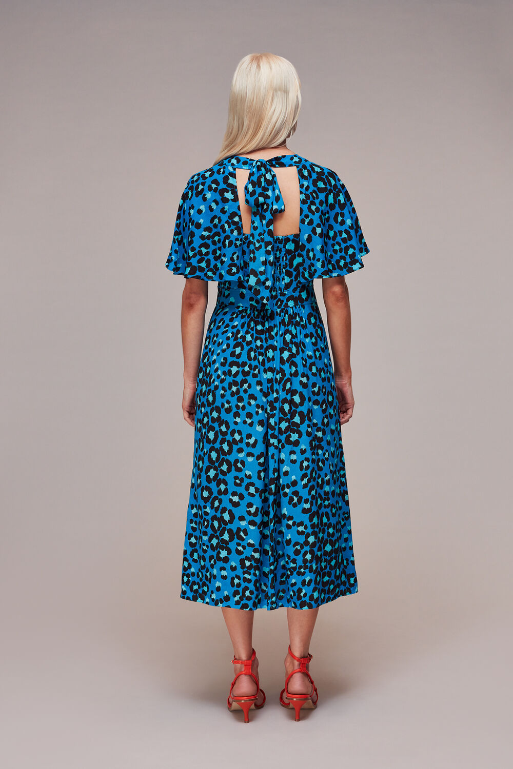 Petite Painted Leopard Amelia Dress
