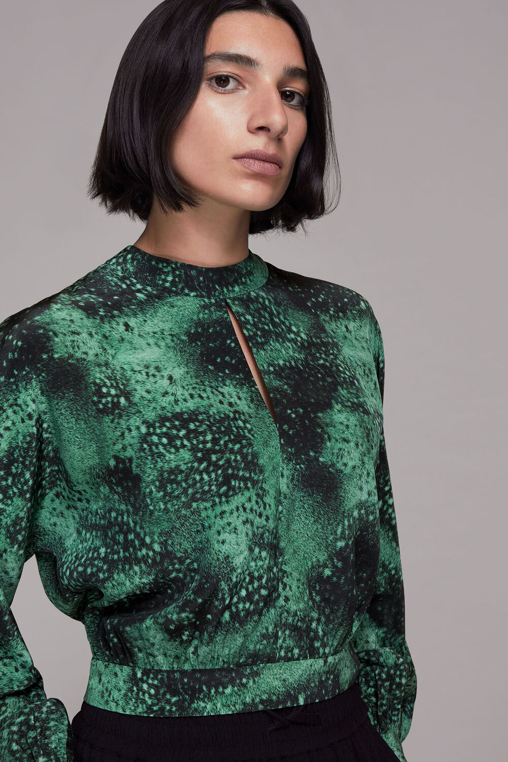 Photographic Animal Silk Top