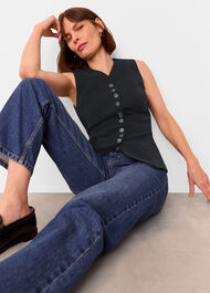 Cora Crepe Waistcoat