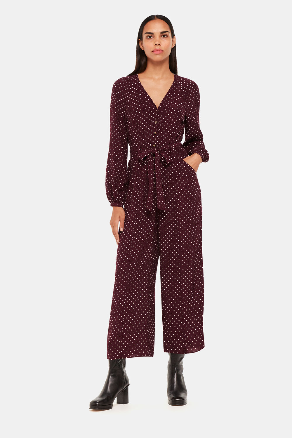 Lottie Spot Print Jumpsuit