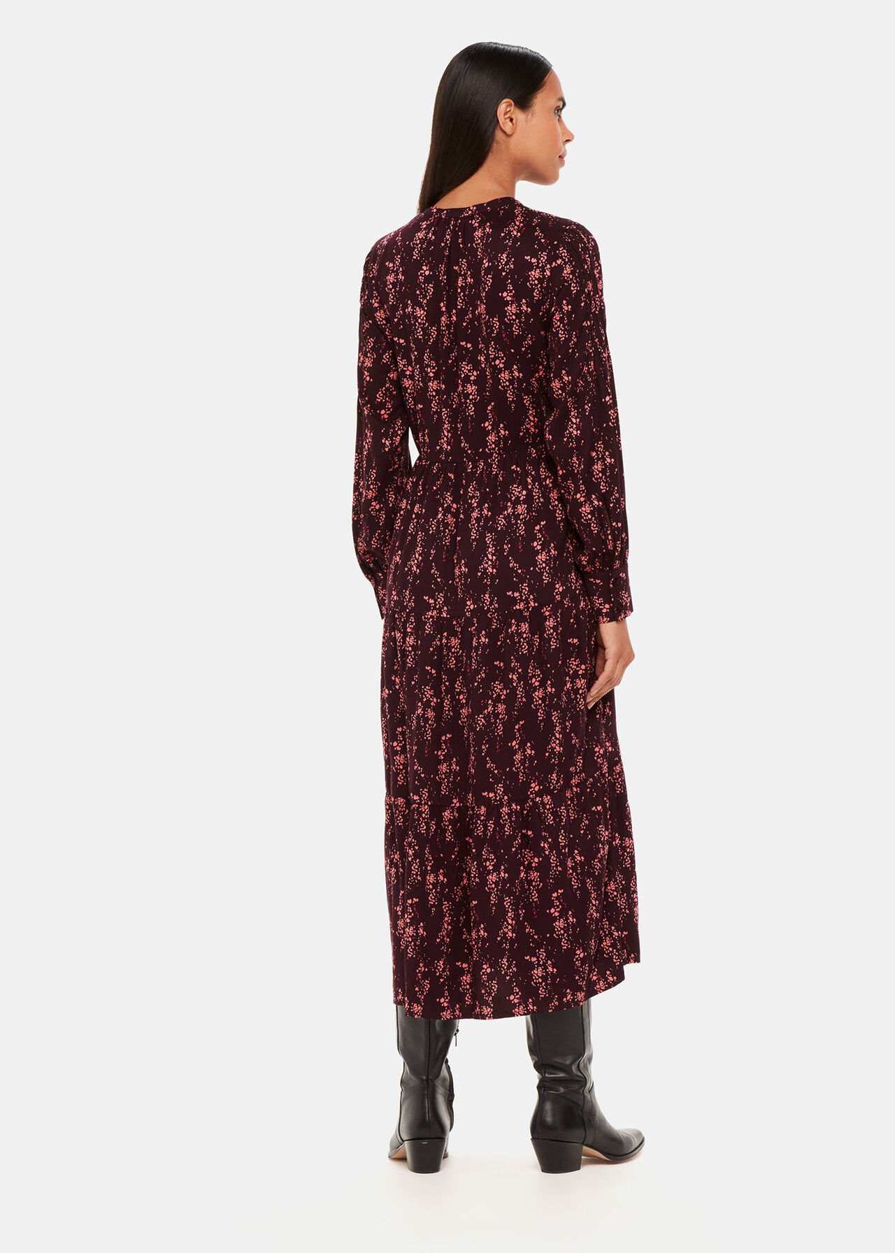 Wisteria Dot Trapeze Dress