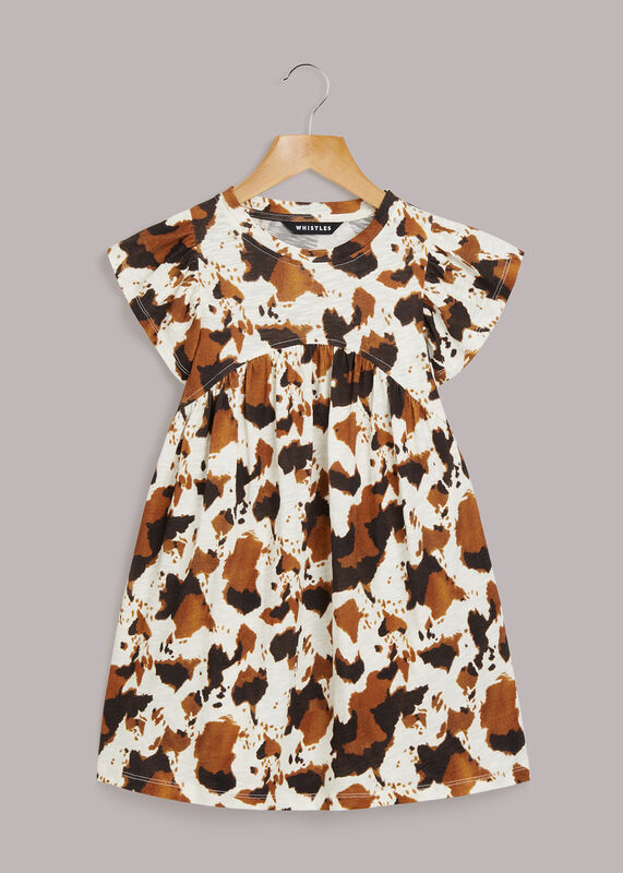 Cow Print Piper Jersey Dress