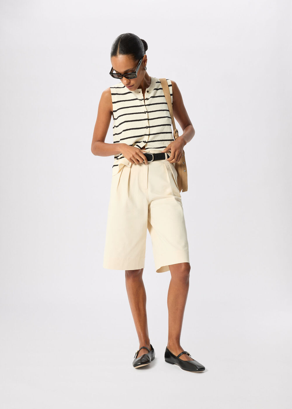 Stripe Boucle Textured Tank