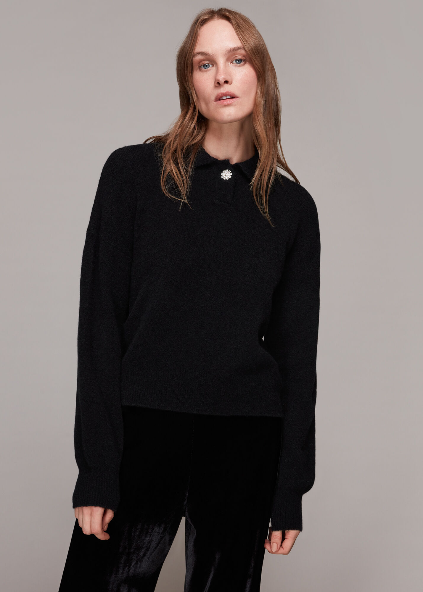 Jewel sale collar jumper