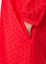 Broderie Cotton Mini Dress