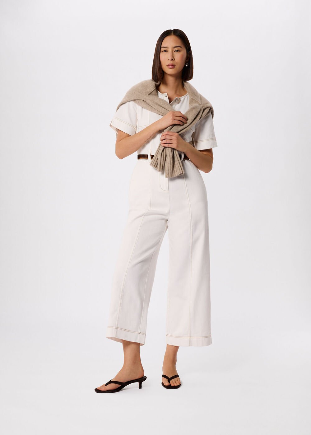 Button Down Jumpsuit